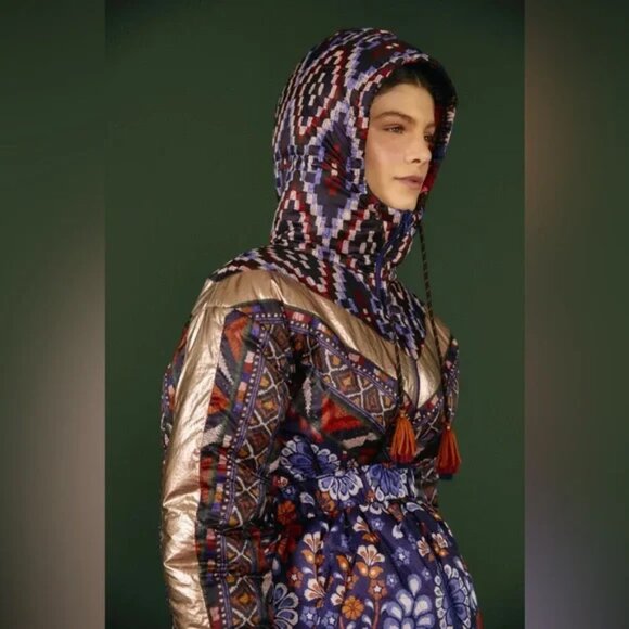 FARM Rio Multicolor Patterned Puffer Jacket - Picture 2 of 16